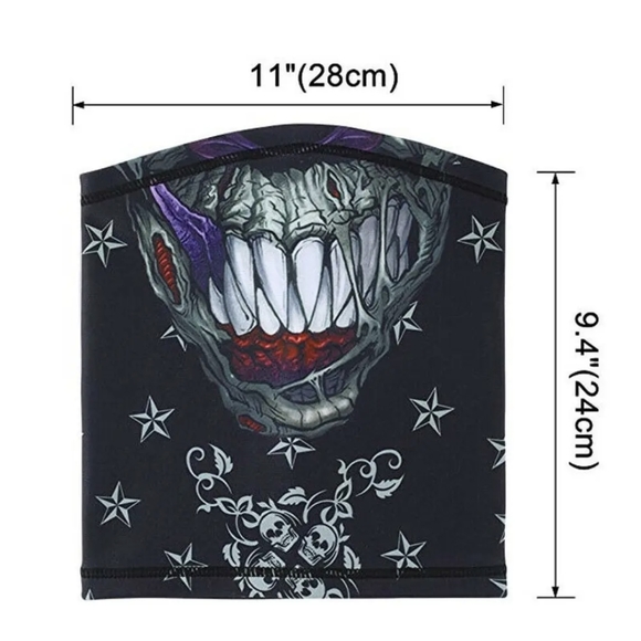 Winter Fleece Neck Gaiter Half Face Mask Ski Motorcycle Cycling Scarf Bandana US - Picture 2 of 5